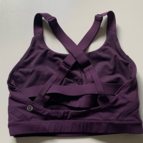 Lululemon pure practice sport bra purple size 4 - Picture 5 of 6